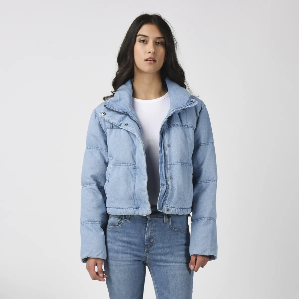 LEVIS - Chaqueta Mujer Cropped Work Puffer Azul Levis