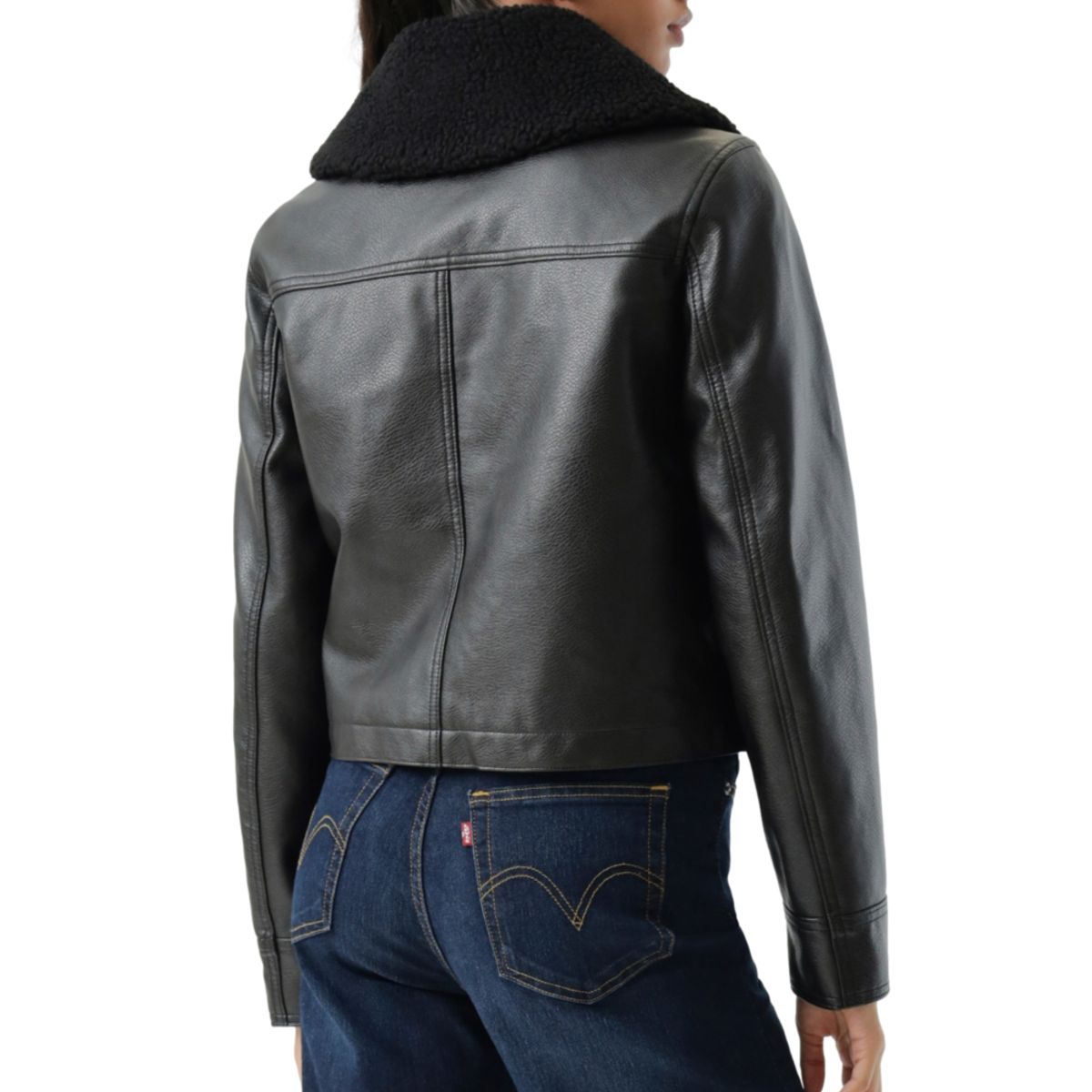 LEVIS - Chaqueta Mujer Vintage Aviator Sherpa Café Levis