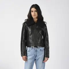 LEVIS - Chaqueta Mujer Vintage Aviator Sherpa Café