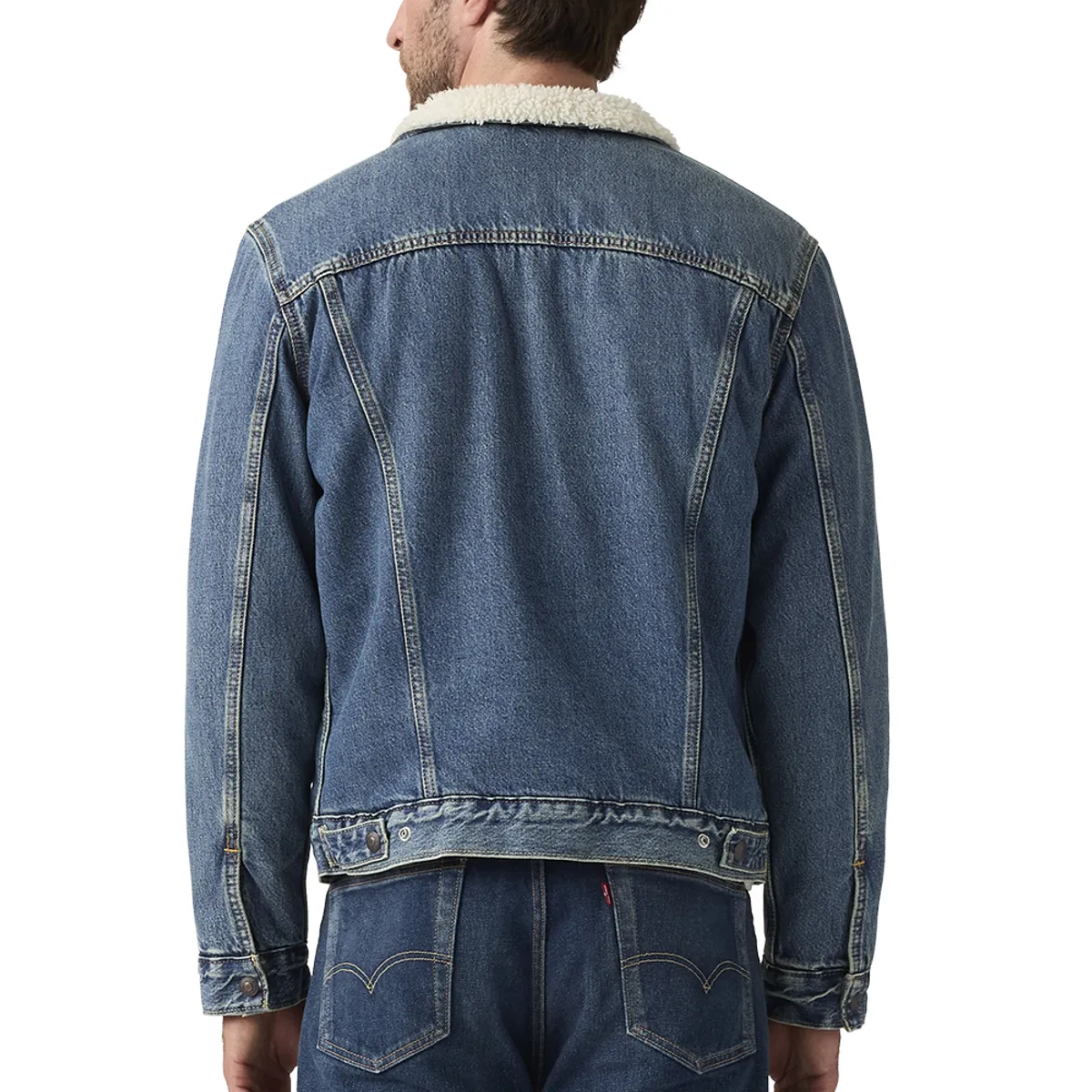 LEVIS - Chaqueta Hombre Type 3 Sherpa Trucker Azul Levis