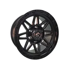 GENERICO - Juego de Llantas 17x9 6x1397 Et0 Matt Black H021
