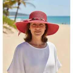 OMAS - Sombrero Mujer Playa Plegable Para El Sol Protección Uv