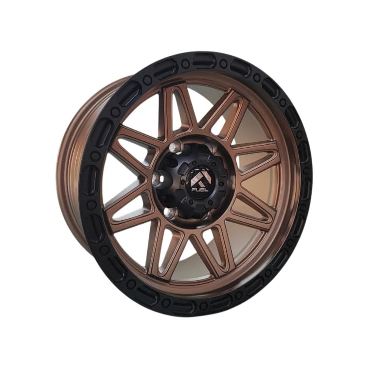 GENERICO - Juego de Llantas 17x9 6x1397 Et0 Bronze+Matt Black lip H021