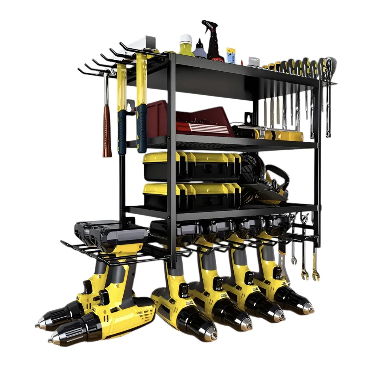 OKAY - Estante Grande Para Almacenamiento De Herramientas 4 Niveles