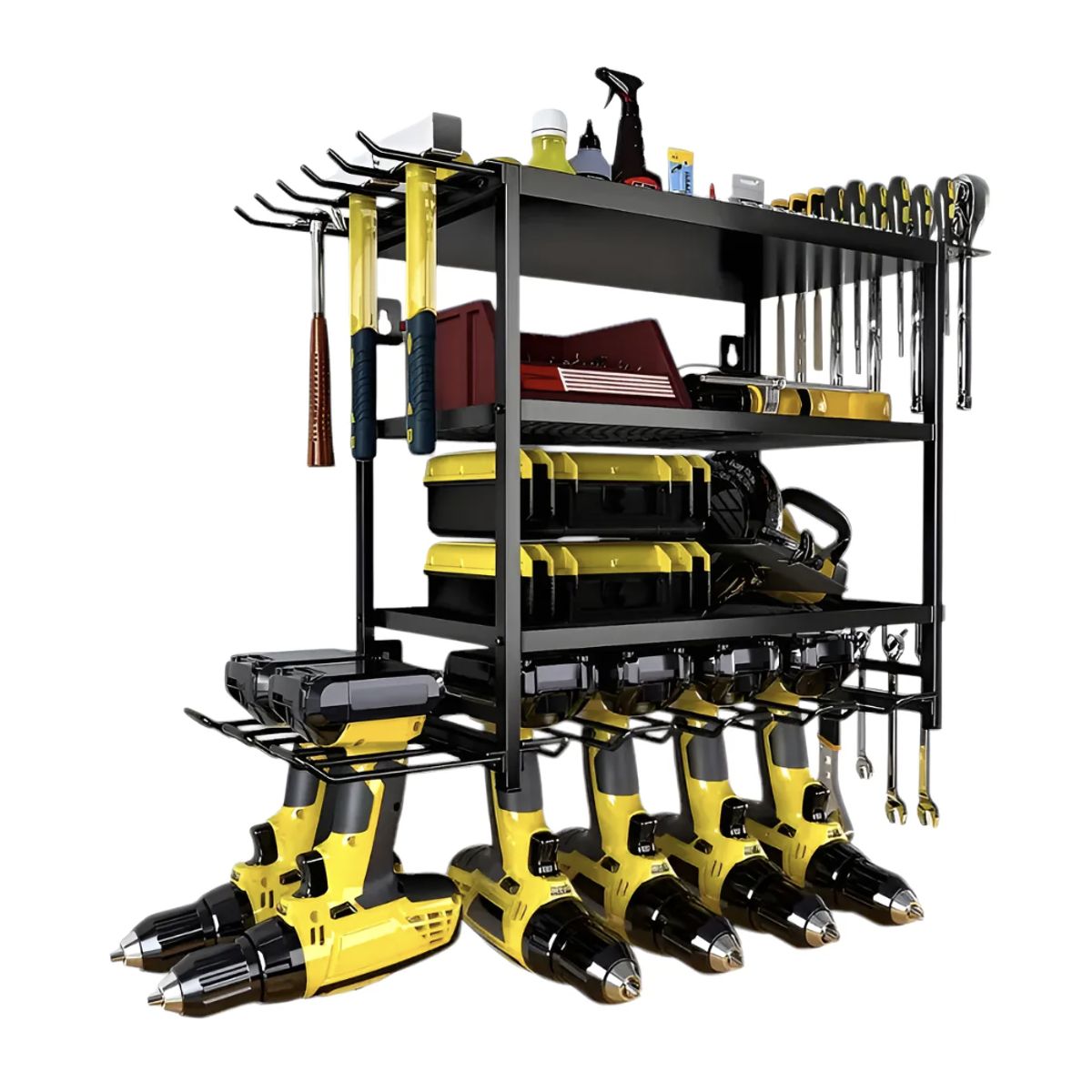 OKAY - Estante Grande Para Almacenamiento De Herramientas 4 Niveles