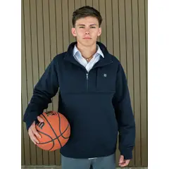 MAUI AND SONS - Poleron Escolar Mokai Azul Hombre