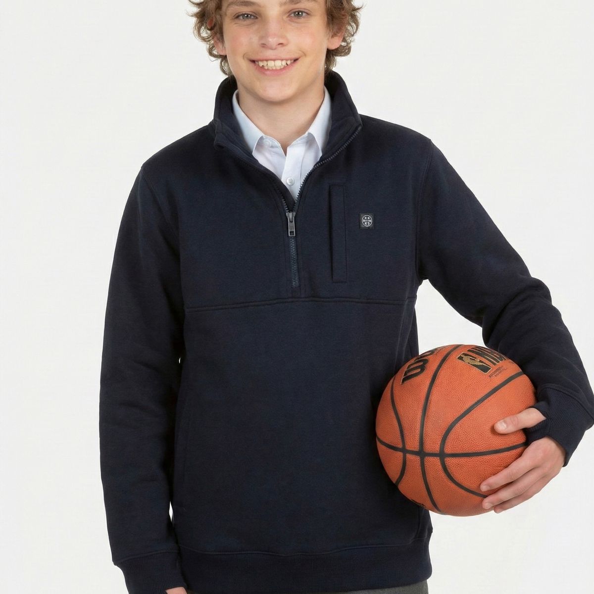 MAUI AND SONS - Poleron Escolar Swella Azul Hombre Maui and sons