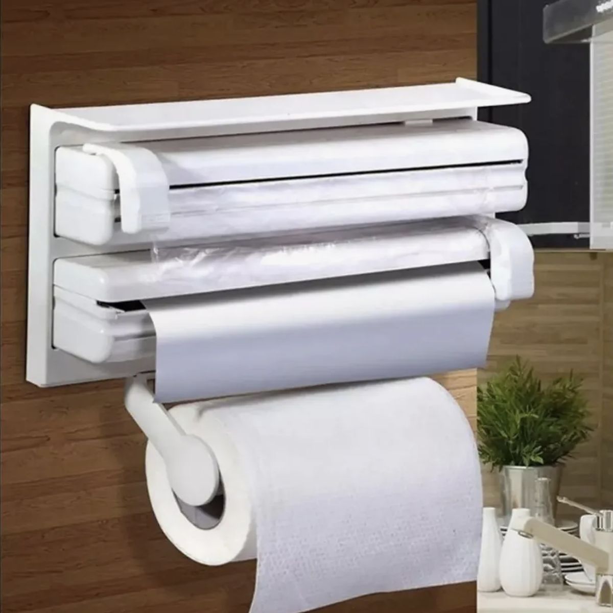 OKAY - Dispensador De Papel Aluminio Y Papel Film 3 En 1
