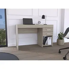 TUHOME - Escritorio Recto 2 Cajones Ibare 75x120x454 Cm Milan