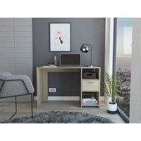 Escritorio Recto 1 Cajon Omma 73x110x433 Cm Rovere