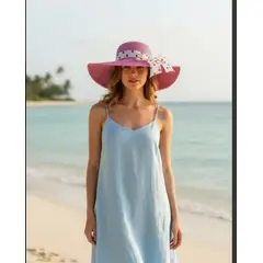OMAS - Sombrero Mujer Playa Plegable Para El Sol Protección Uv