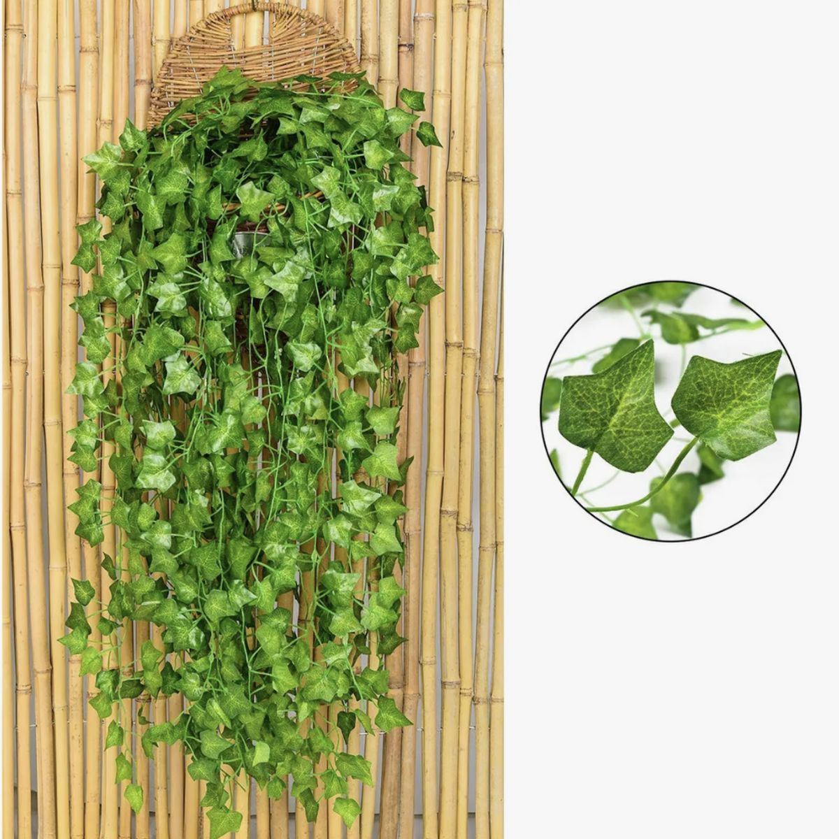 OKAY - Pack 12 Planta Artificial Enredadera Tiras 230cm Decoración
