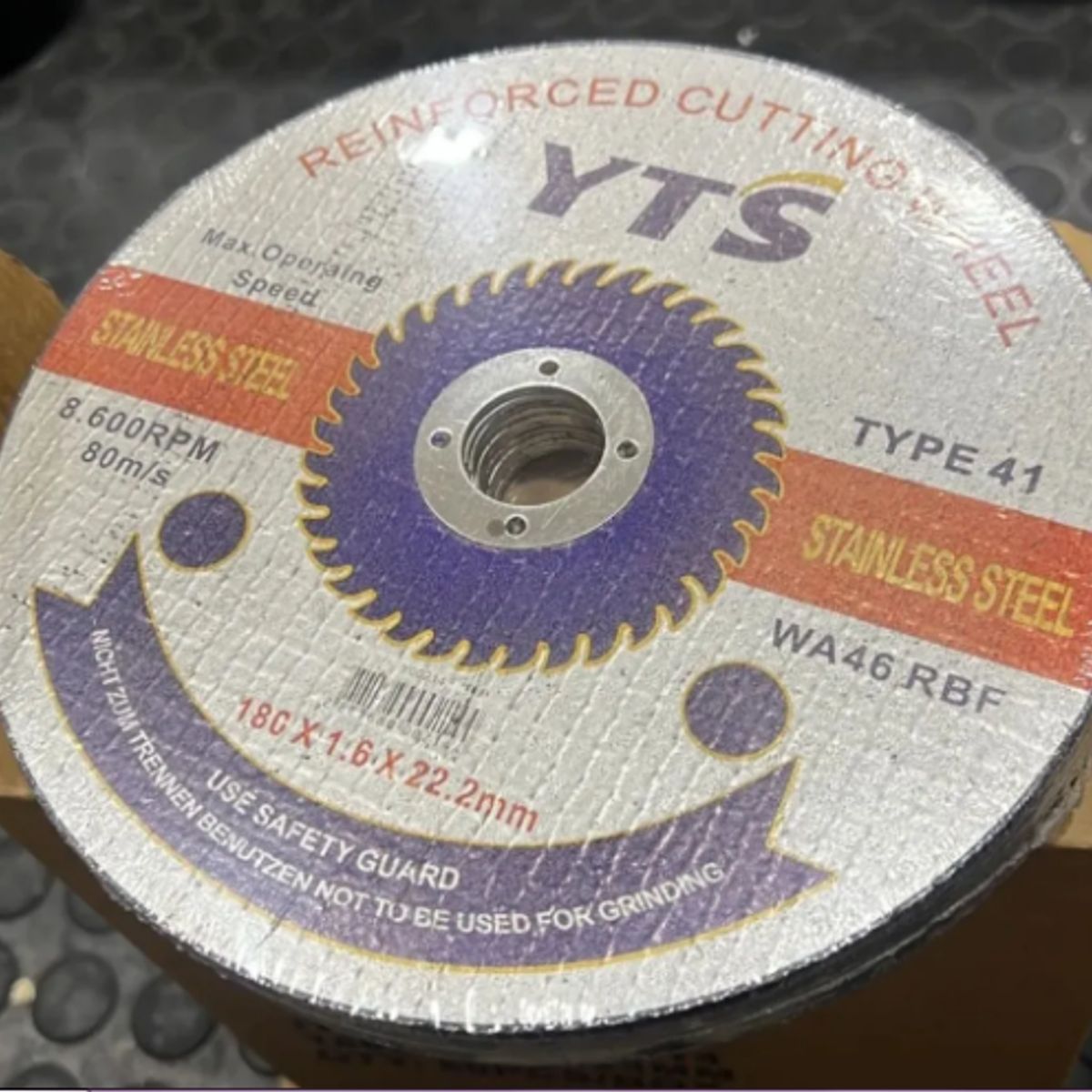 GENERICO - Disco De Corte Metal 8600rpm/80m/s118x1.6x22.2mm 10 Unidades