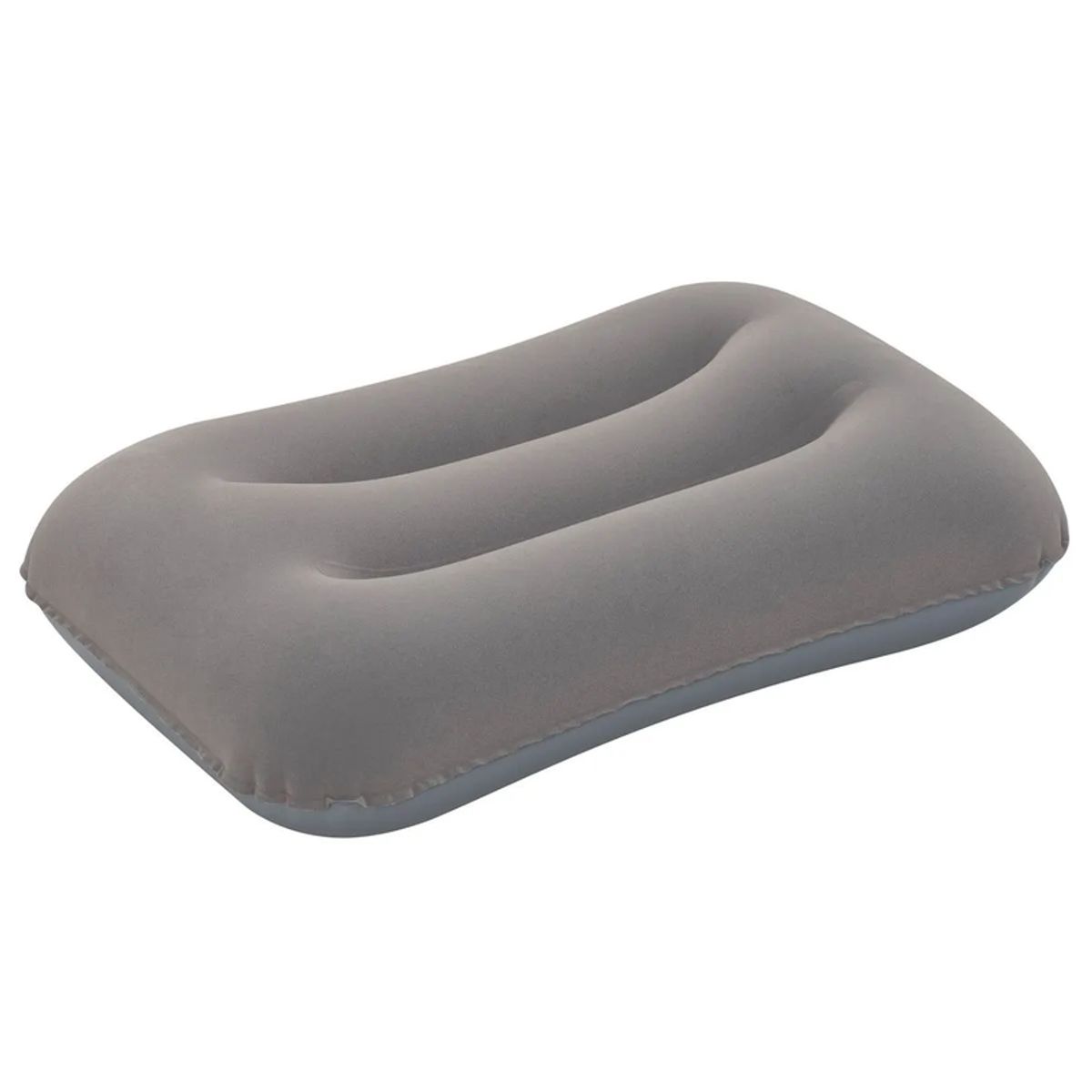 BESTWAY - Almohada inflable gris 42x26x10 cm aterciopelada Bestway