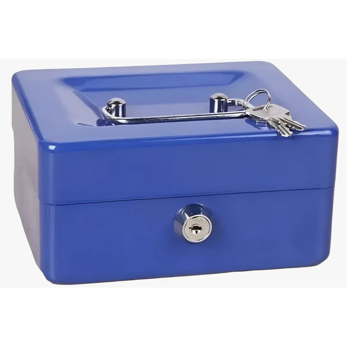 OKAY - Caja Fuerte Metálica Con Llave Para Dinero 20x16x9cm