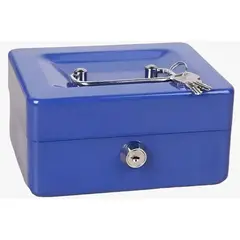 OKAY - Caja Fuerte Metálica Con Llave Para Dinero 20x16x9cm