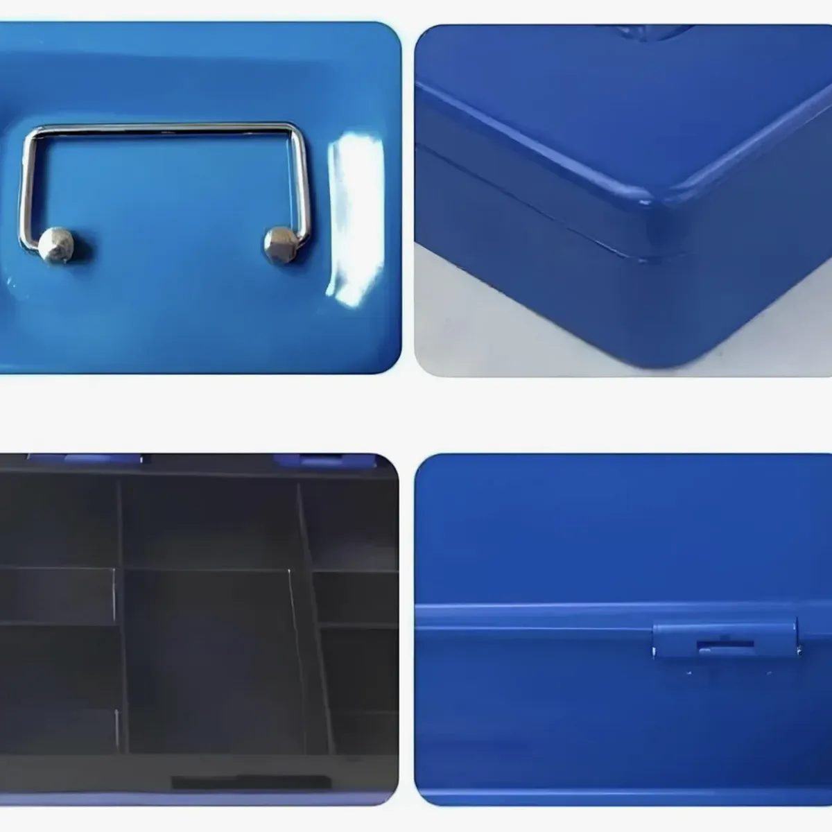 OKAY - Caja Fuerte Metálica Con Llave Para Dinero 20x16x9cm