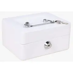 OKAY - Caja Fuerte Metálica Con Llave Para Dinero 20x16x9cm