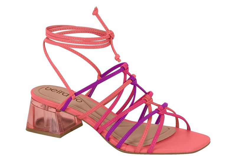 Sandalia Taco Coral