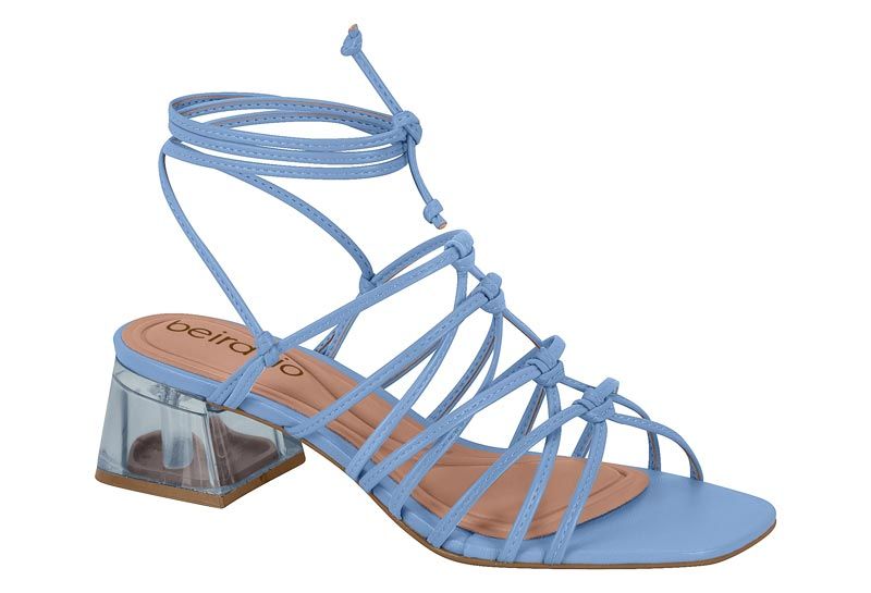 Sandalia Taco Azul