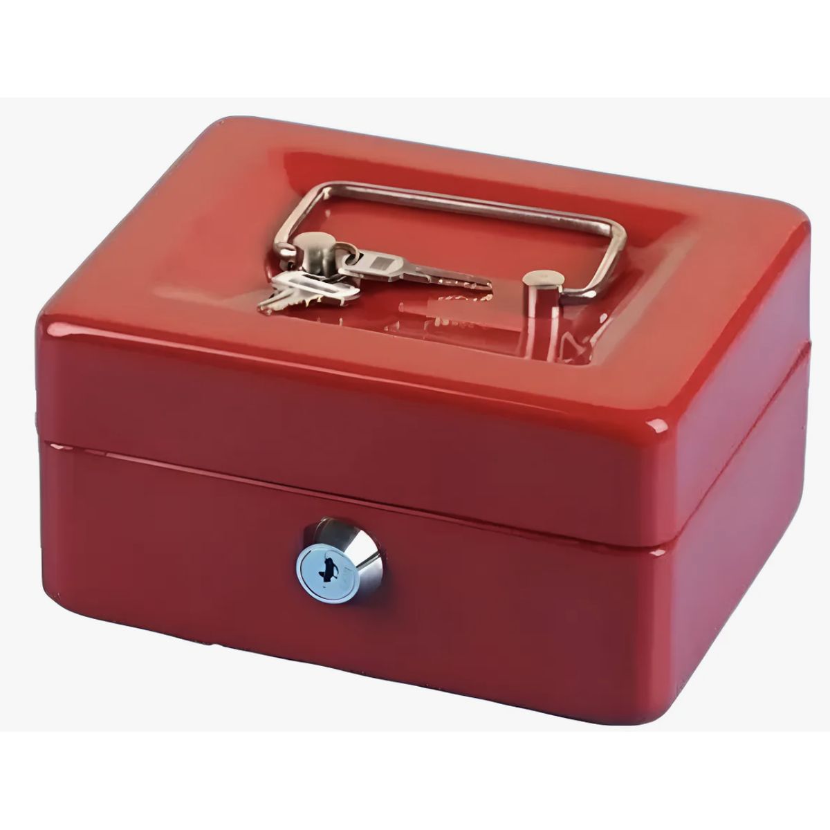 OKAY - Caja Fuerte Metálica Con Llave Para Dinero 20x16x9cm