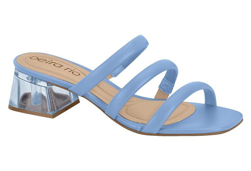 Sandalia Taco Celeste