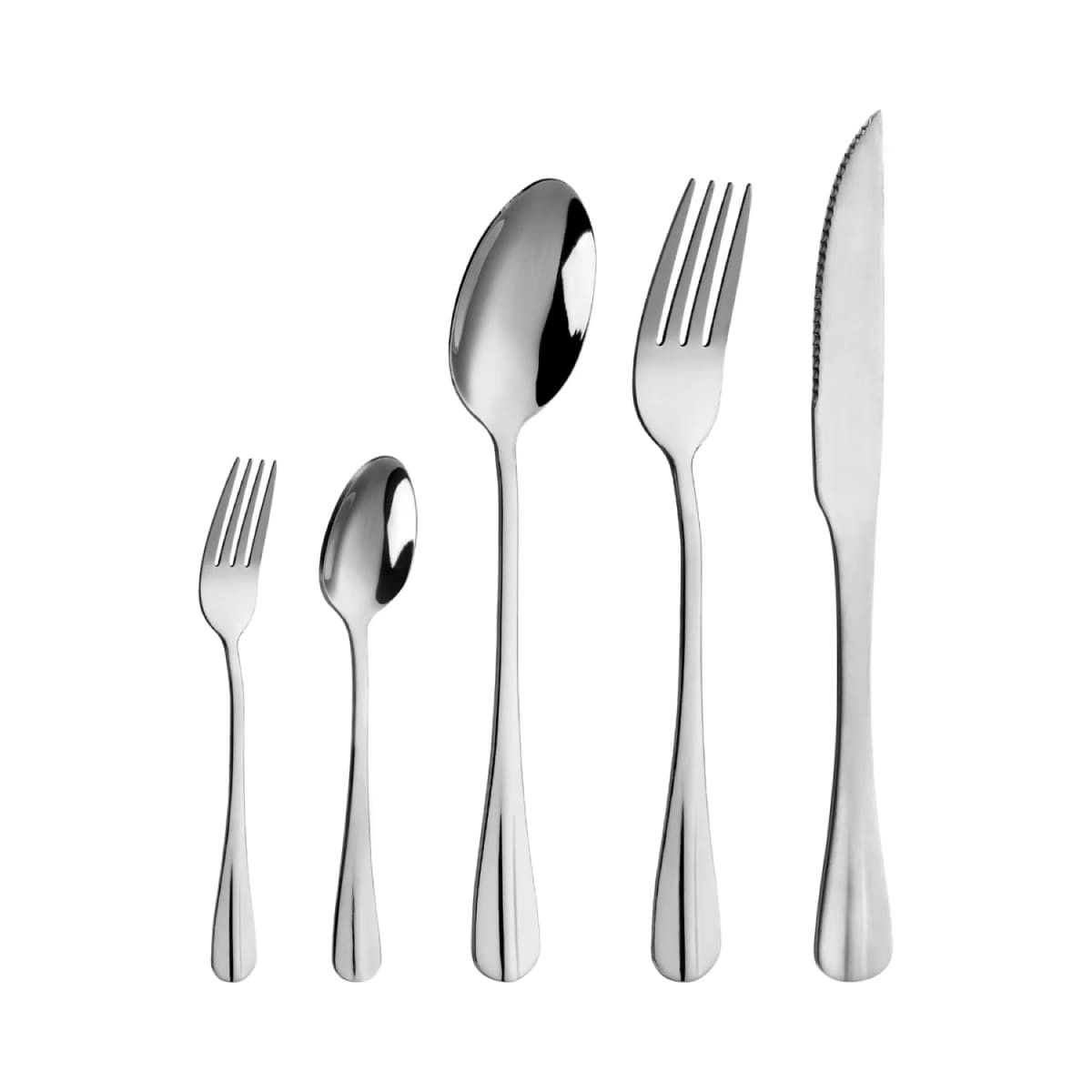 KITCHENWARE - Set De Cubietos 30 Piezas Capri Acero Inoxidable