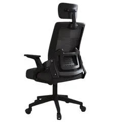 CRUSEC - Silla Oficina Con Cabecero Ergonómico Malla Mesh Home Office