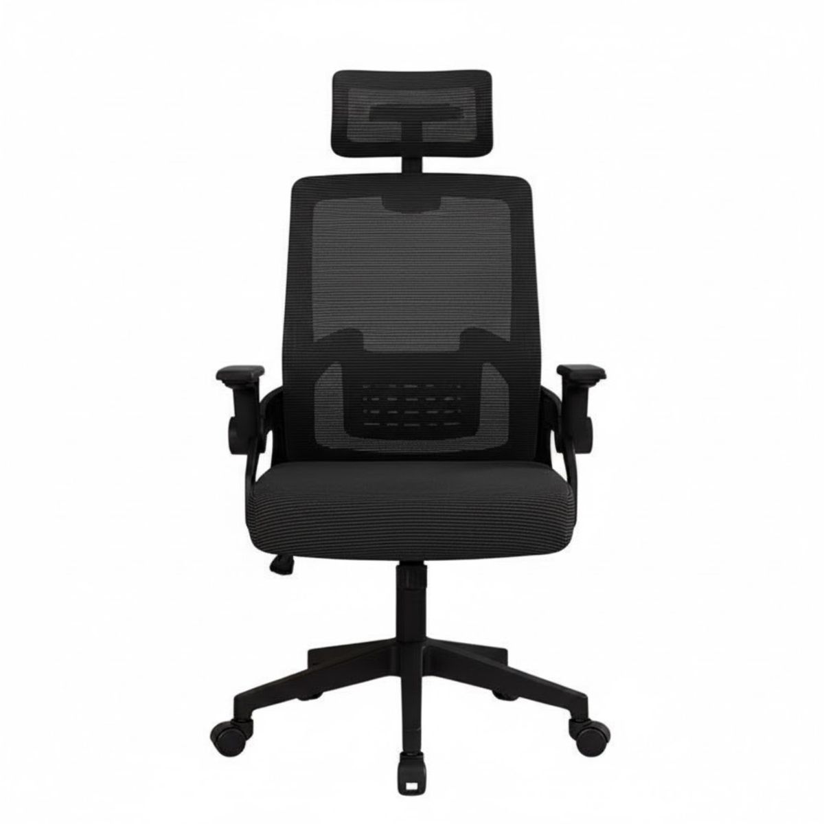 CRUSEC - Silla Oficina Con Cabecero Ergonómico Malla Mesh Home Office