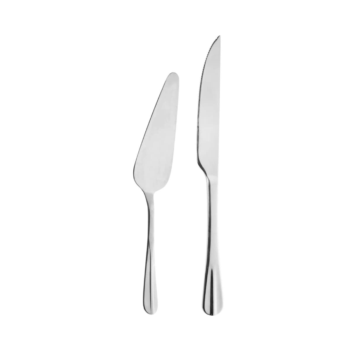 KITCHENWARE - Set Cubiertos Para Torta 2 Piezas Acero Inoxidable