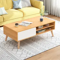 CASA BELLA - Mesa de Centro madera 80x40x455 cms