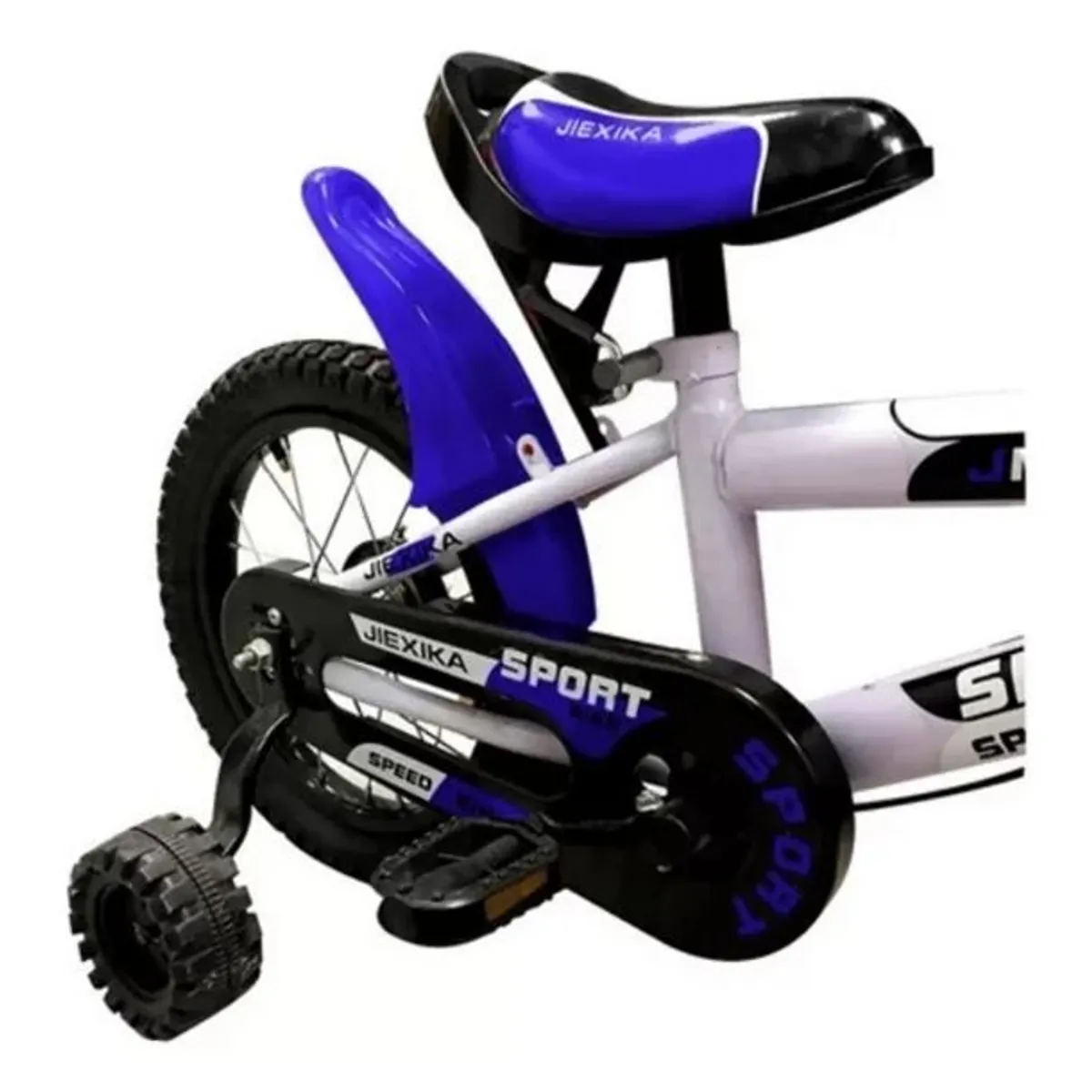 GENERICO - Bicicleta Infantil Aro 12 Color Azul Con Ruedas De Entrenamiento - AZUL