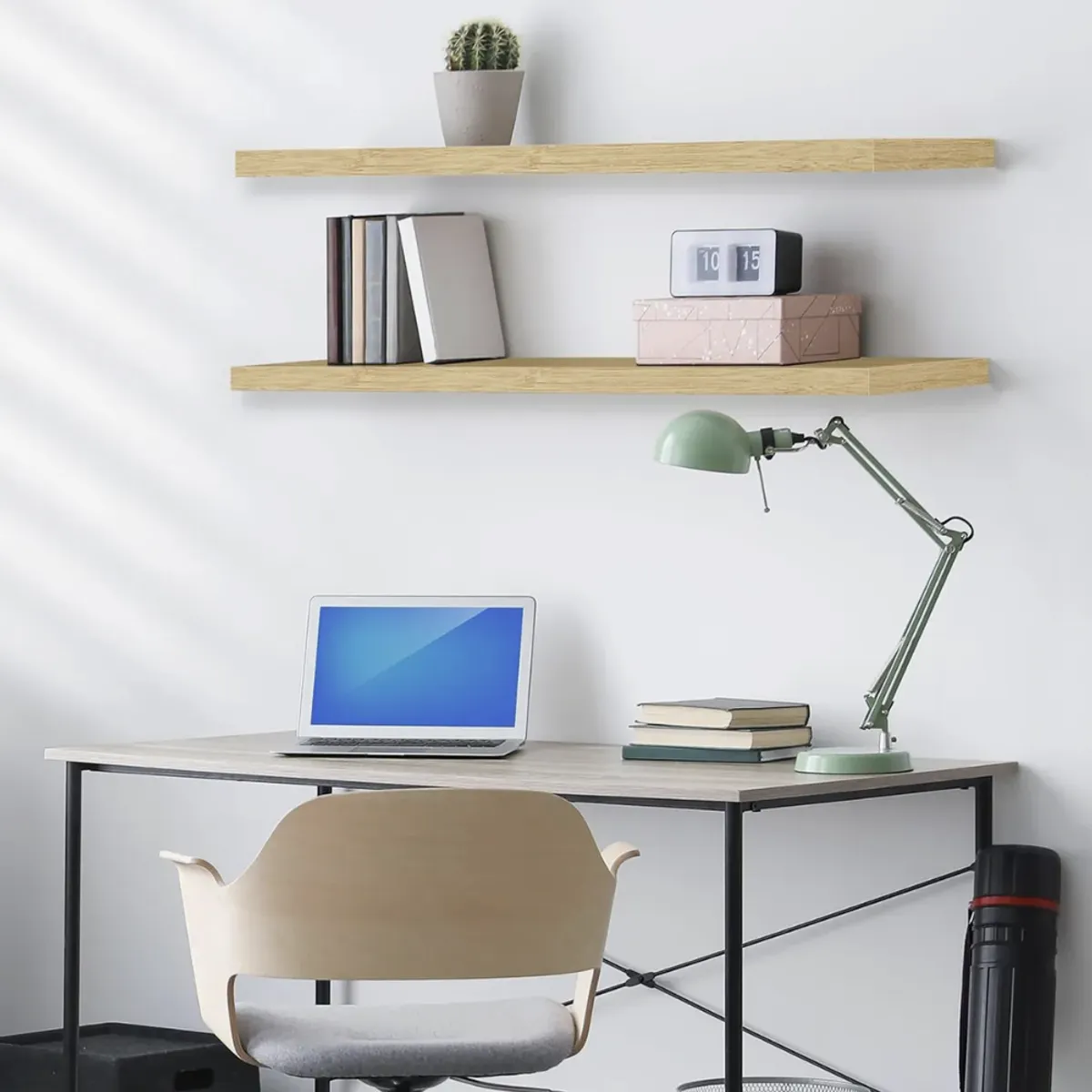 OKAY - Repisa Flotante Estante De Madera Multipropósito Largo 60cm