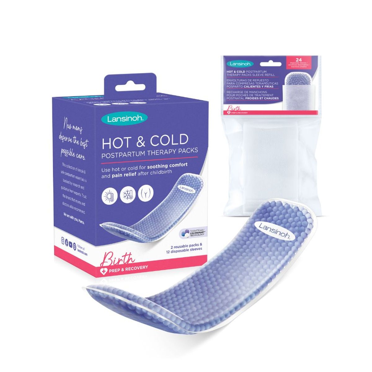 LANSINOH - Pack Lansinoh Postparto pad perineal alivio + fundas