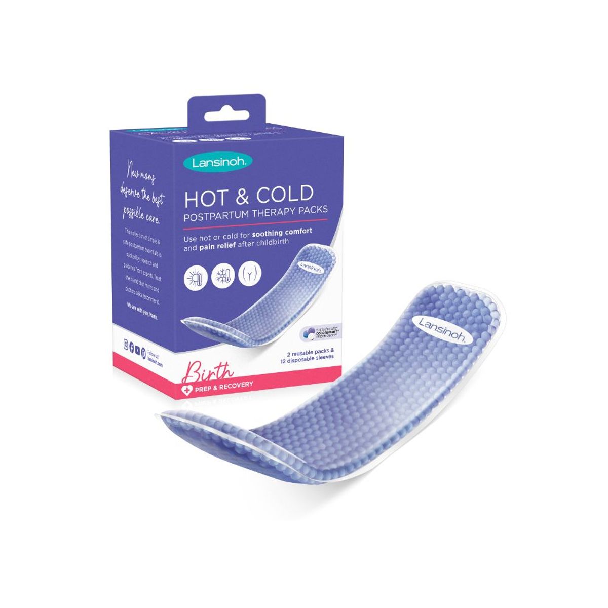 LANSINOH - Pack Lansinoh Postparto pad perineal alivio + fundas