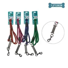 GENERICO - Correa con resorte para mascota 12cm12m Color Azul y Rojo