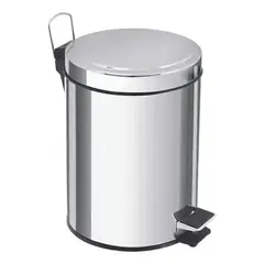 TAUMM - Basurero Papelero Pedal 3 Lts Acero Inoxidable