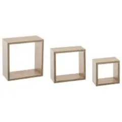 OKAY - Estanterías De Caja Flotante Set 3 Cubo Cuadrado Decoración