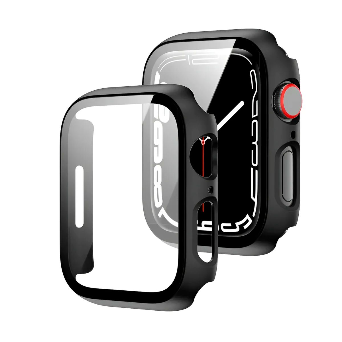 GENERICO - Protector Carcasa Slim + Glass Para Apple Watch 38mm Negro