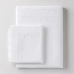 SIMPLE GRACIA - Pack De Sabanas Punto Blancas Pack Play Graco