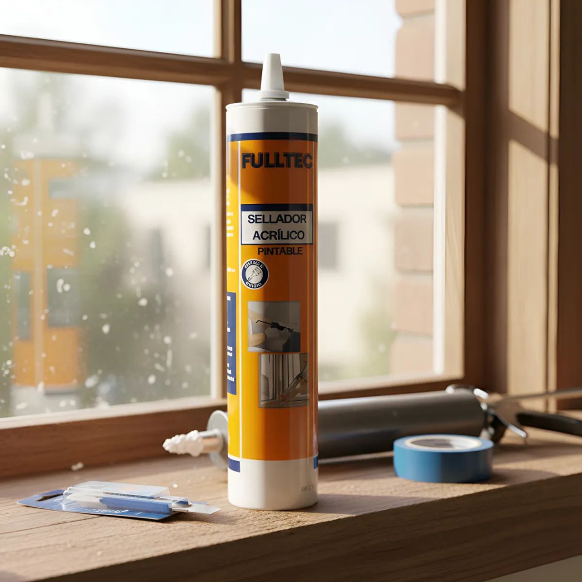 FULLTEC - Pack 6 Silicona Pintable Fulltec Blanca 290ML
