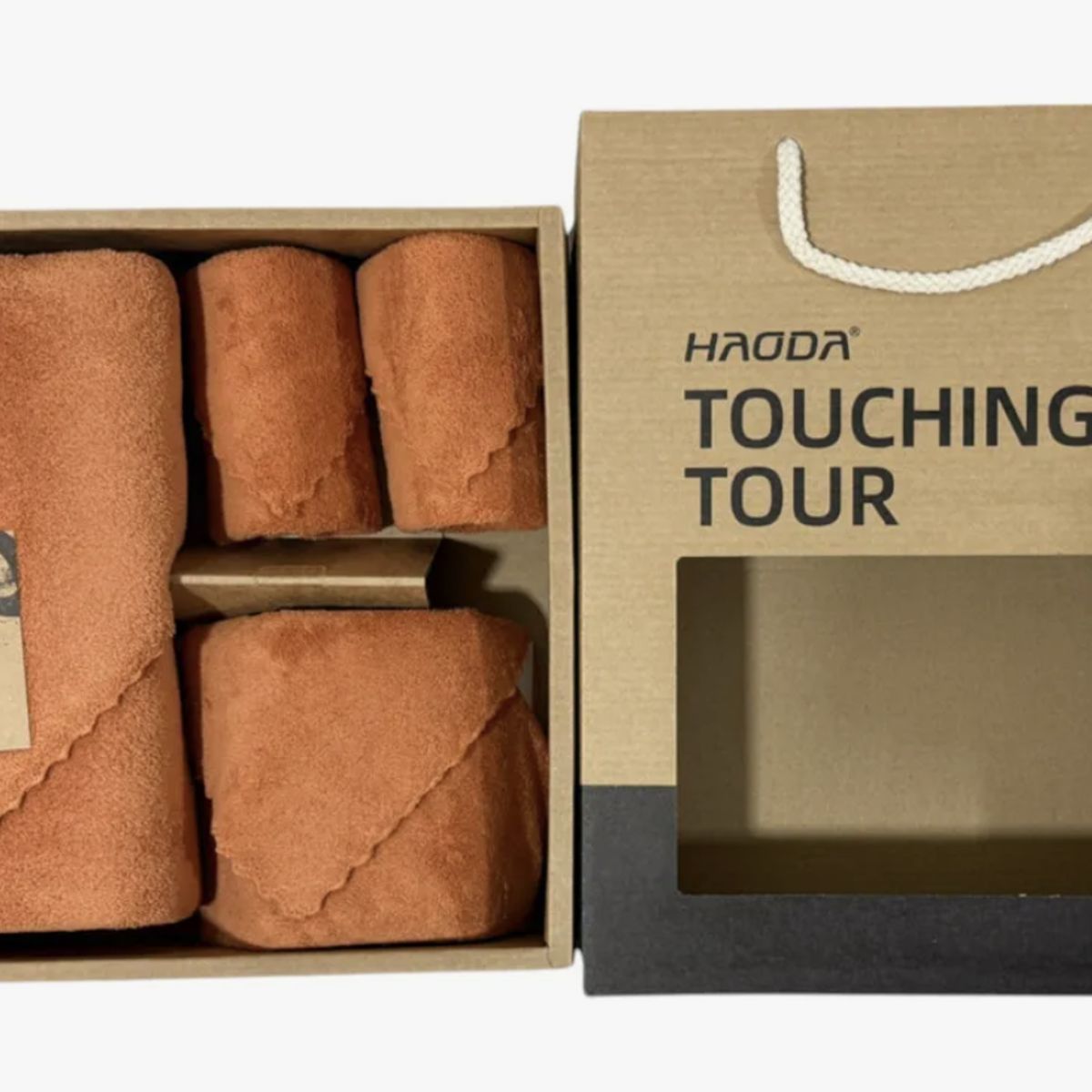 OKAY - Set 4 Toallas Baño Suave De Vellón Coral Con Caja De Regalo