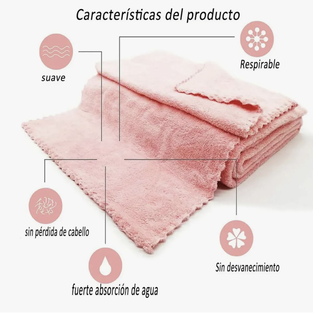 OKAY - Set 4 Toallas Baño Suave De Vellón Coral Con Caja De Regalo