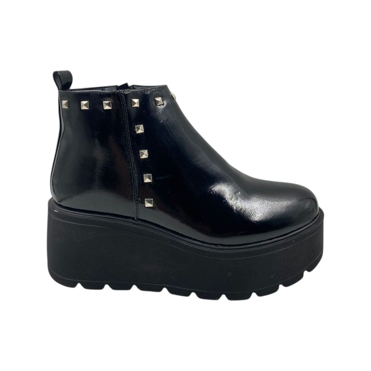 HERIEL - Botin Negro Plataforma Mujer