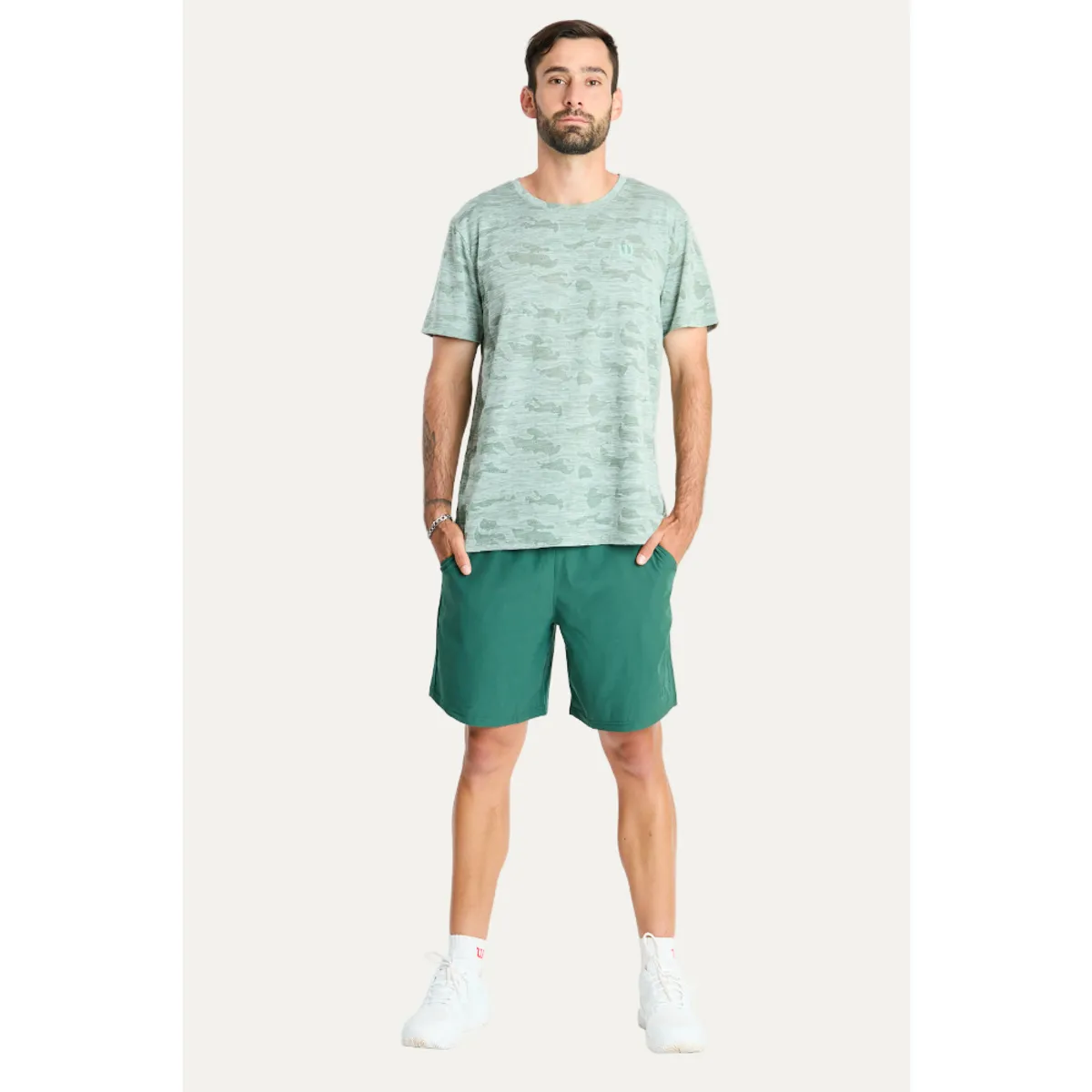 WILSON - Short Poliester Caballero Verde Wilson