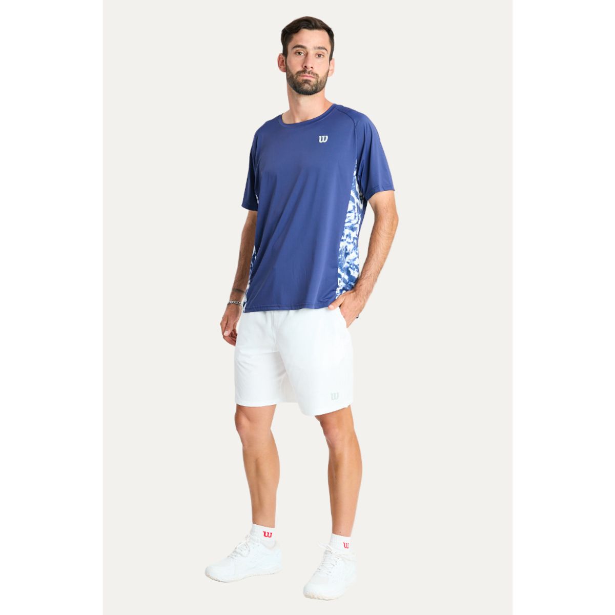 WILSON - Short Poliester Caballero Blanco Wilson