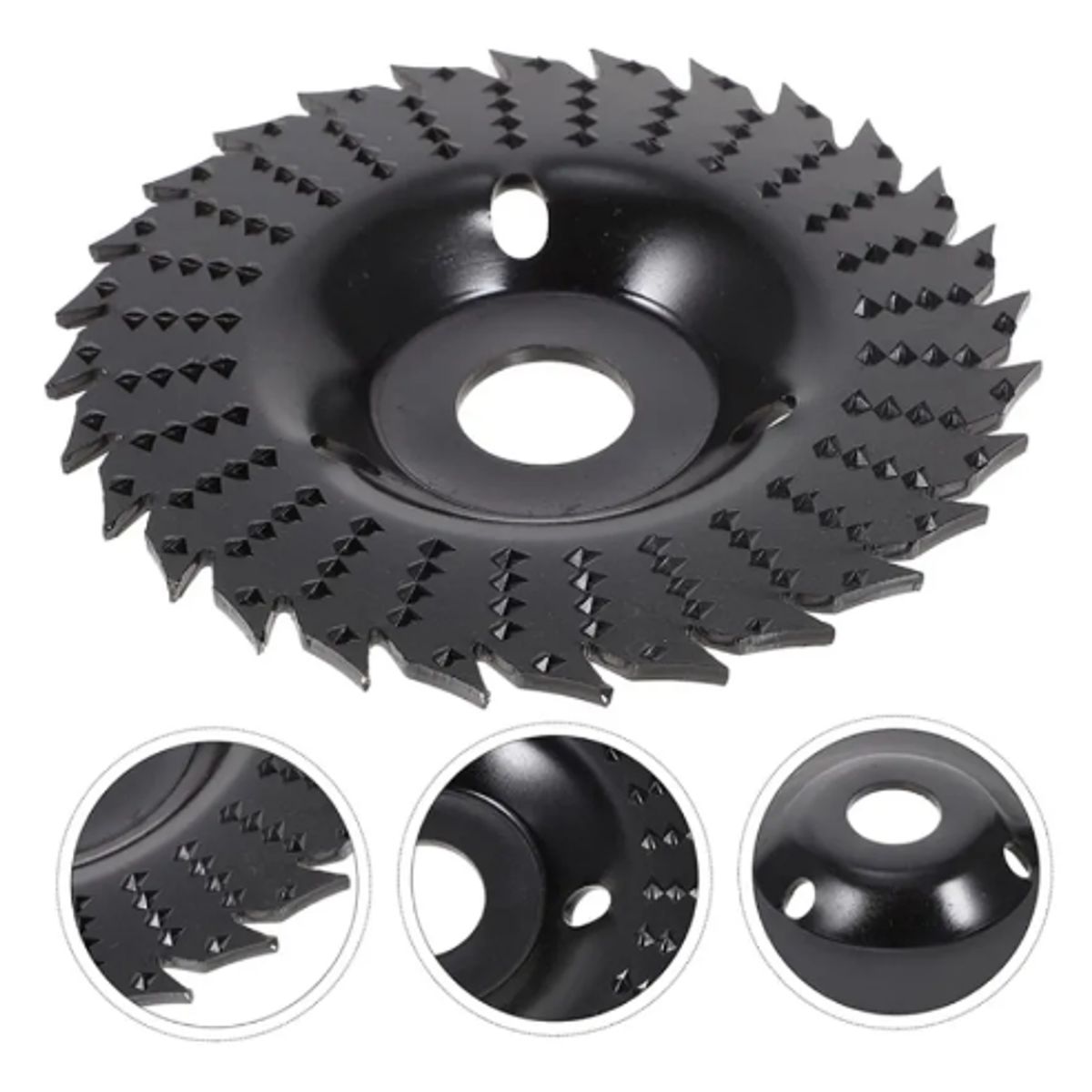 GENERICO - Disco Abrasivo Disco Para Tallar Madera 26 Dientes 115mm