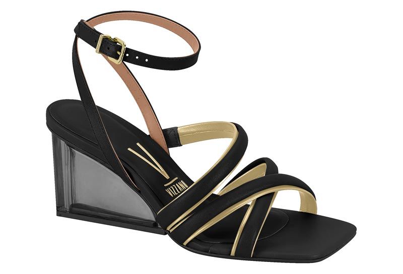 Sandalia Taco Negro