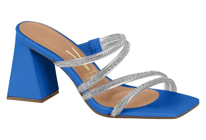 Sandalia Taco Azul