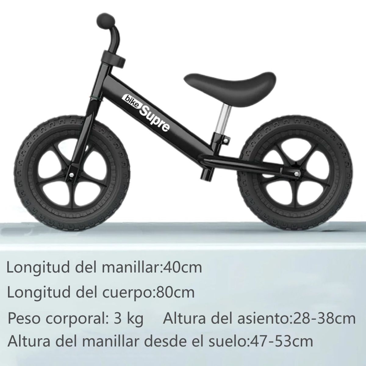 MUNDO MAGIA - Bicicleta De Equilibrio Sin Pedales 1-5 Años Niños Regalo